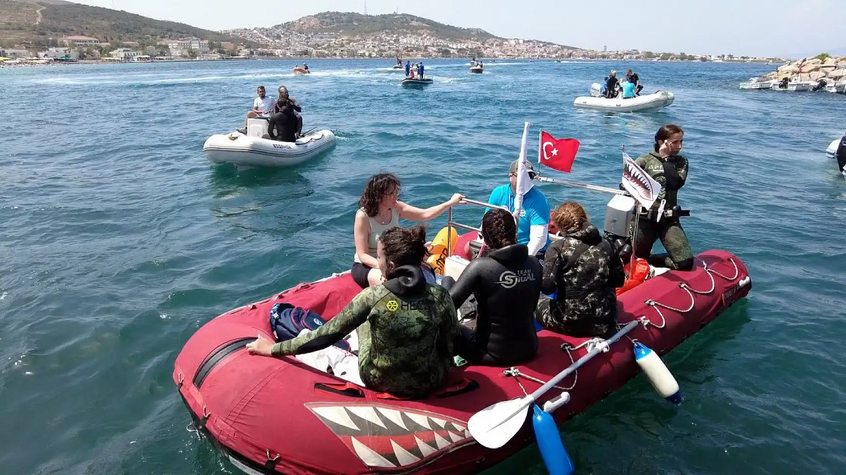 Zıpkınla Balık Avı Şampiyonası heyecanlı geçti