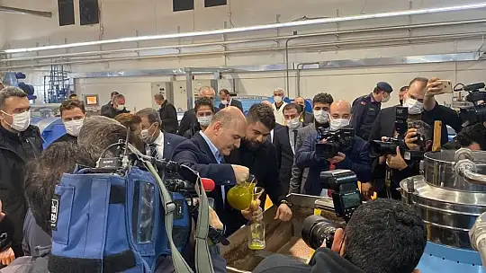 Bakan Soylu zeytinin zeytinyağına ait serüveni izledi