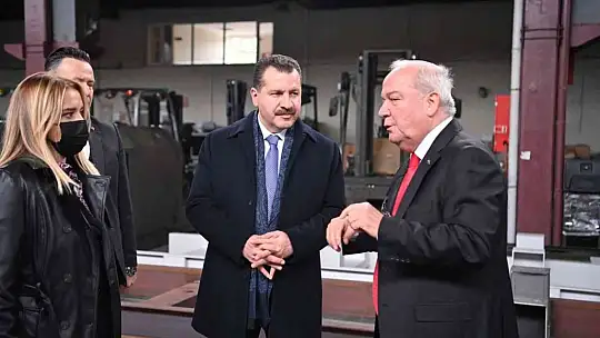 Başkan Yılmaz, savunma sanayi üreticisi fabrikayı gezdi