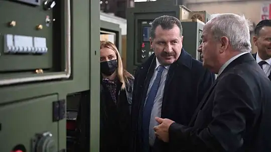 Başkan Yılmaz, savunma sanayi üreticisi fabrikayı gezdi