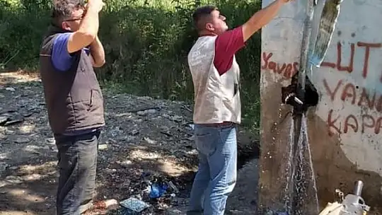 Erdek'te tarımda kullanılan su hatları onarıldı