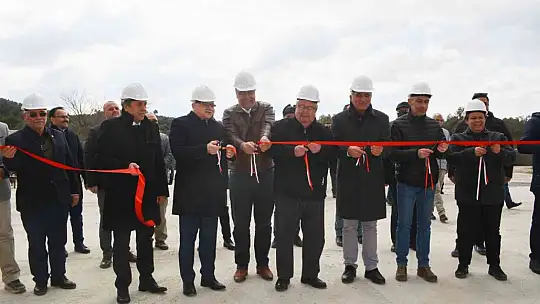 Gömeç'te Kilit Parke Taş Beton Blok Üretim Tesisi hizmete girdi