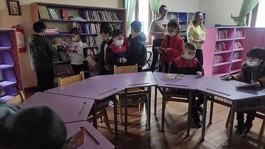 Kütüphane Haftası'nda öğrenciler kitapla buluştu