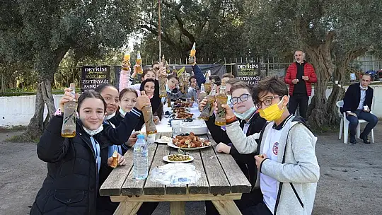 Öğrencilere zeytinyağı sevgisi aşılandı