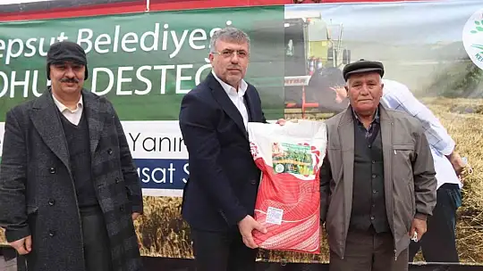 Tohumlar Kepsut Belediyesinden, hasat çiftçiden