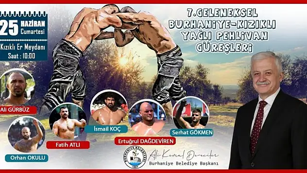 Ünlü Pehlivanlar Burhaniye' de er meydanına çıkacak