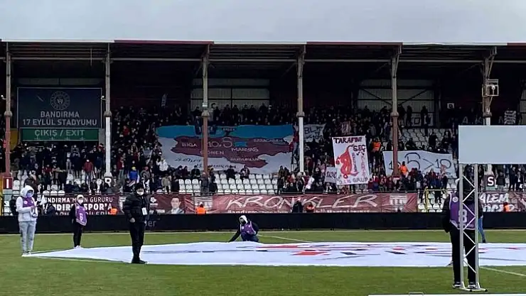 Bandırmanın il olma sevdası tribünlere taşındı